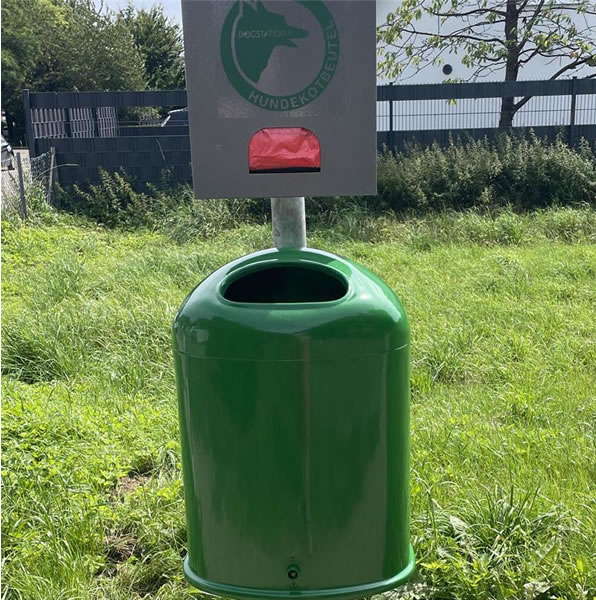 Neuer Abfallbehälter an der Annabergstraße